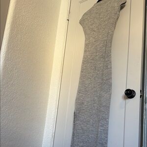 Topshop Gray Maxi Dress